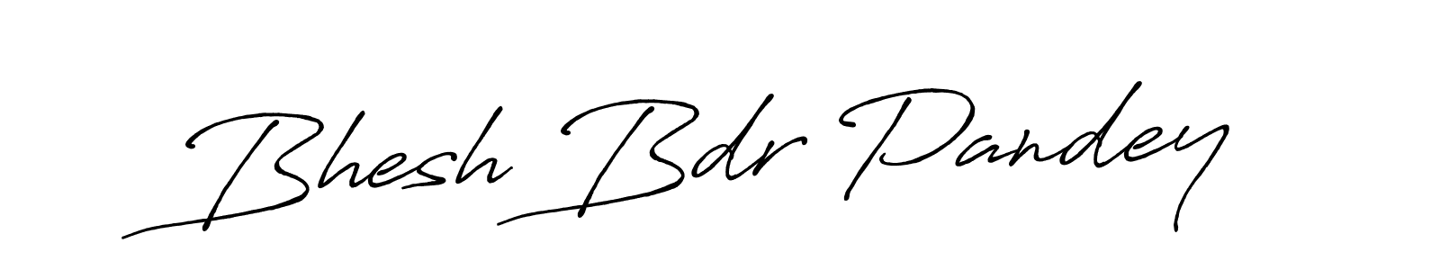 Bhesh Bdr Pandey stylish signature style. Best Handwritten Sign (Antro_Vectra_Bolder) for my name. Handwritten Signature Collection Ideas for my name Bhesh Bdr Pandey. Bhesh Bdr Pandey signature style 7 images and pictures png