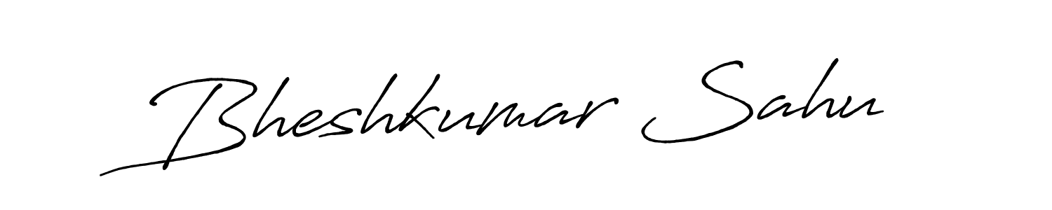 Also we have Bheshkumar Sahu name is the best signature style. Create professional handwritten signature collection using Antro_Vectra_Bolder autograph style. Bheshkumar Sahu signature style 7 images and pictures png