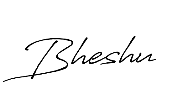 Similarly Antro_Vectra_Bolder is the best handwritten signature design. Signature creator online .You can use it as an online autograph creator for name Bheshu. Bheshu signature style 7 images and pictures png