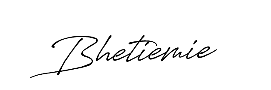Create a beautiful signature design for name Bhetiemie. With this signature (Antro_Vectra_Bolder) fonts, you can make a handwritten signature for free. Bhetiemie signature style 7 images and pictures png