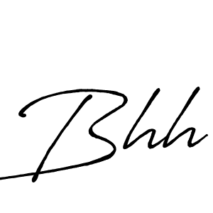 You should practise on your own different ways (Antro_Vectra_Bolder) to write your name (Bhh) in signature. don't let someone else do it for you. Bhh signature style 7 images and pictures png