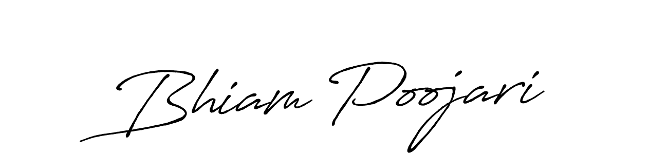 How to make Bhiam Poojari signature? Antro_Vectra_Bolder is a professional autograph style. Create handwritten signature for Bhiam Poojari name. Bhiam Poojari signature style 7 images and pictures png