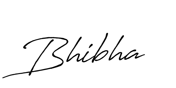 Make a beautiful signature design for name Bhibha. With this signature (Antro_Vectra_Bolder) style, you can create a handwritten signature for free. Bhibha signature style 7 images and pictures png