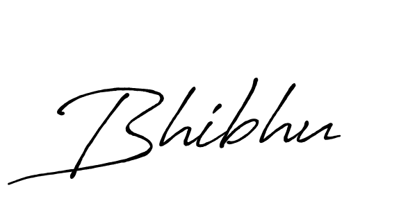 Bhibhu stylish signature style. Best Handwritten Sign (Antro_Vectra_Bolder) for my name. Handwritten Signature Collection Ideas for my name Bhibhu. Bhibhu signature style 7 images and pictures png