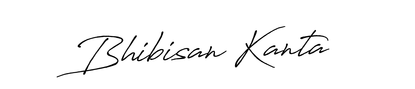 How to make Bhibisan Kanta name signature. Use Antro_Vectra_Bolder style for creating short signs online. This is the latest handwritten sign. Bhibisan Kanta signature style 7 images and pictures png