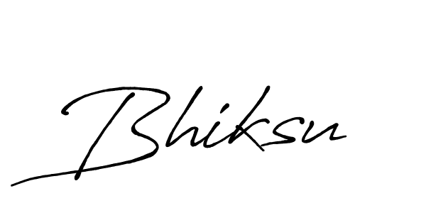 How to make Bhiksu signature? Antro_Vectra_Bolder is a professional autograph style. Create handwritten signature for Bhiksu name. Bhiksu signature style 7 images and pictures png