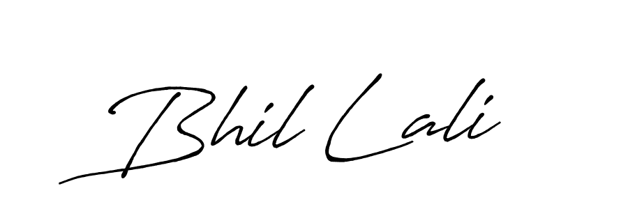 Create a beautiful signature design for name Bhil Lali. With this signature (Antro_Vectra_Bolder) fonts, you can make a handwritten signature for free. Bhil Lali signature style 7 images and pictures png