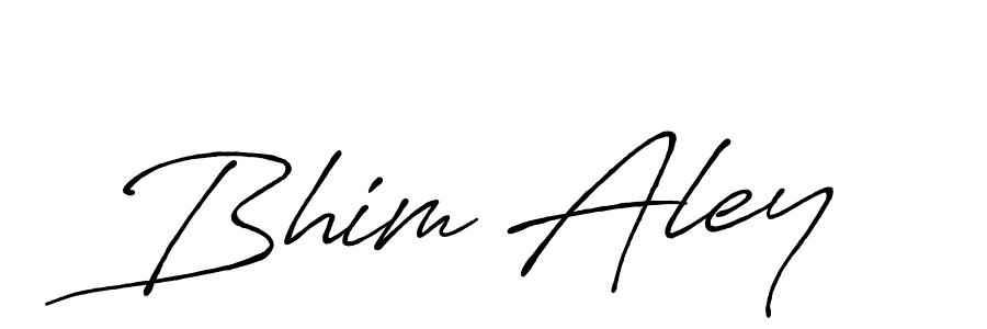 How to make Bhim Aley name signature. Use Antro_Vectra_Bolder style for creating short signs online. This is the latest handwritten sign. Bhim Aley signature style 7 images and pictures png