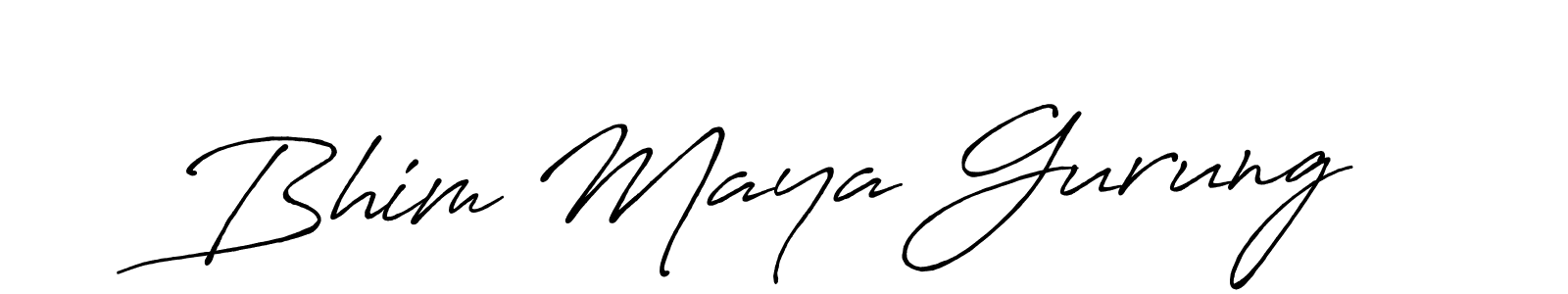 Also You can easily find your signature by using the search form. We will create Bhim Maya Gurung name handwritten signature images for you free of cost using Antro_Vectra_Bolder sign style. Bhim Maya Gurung signature style 7 images and pictures png