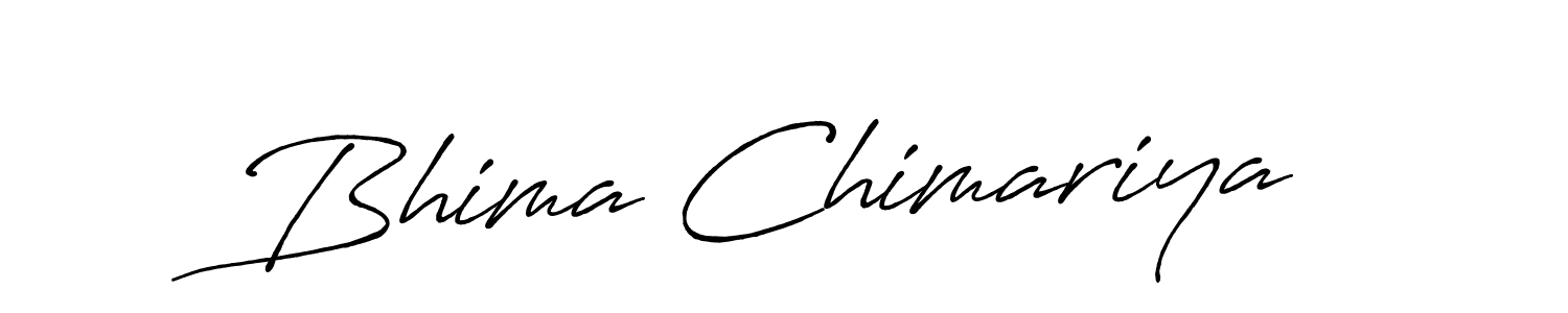 if you are searching for the best signature style for your name Bhima Chimariya. so please give up your signature search. here we have designed multiple signature styles  using Antro_Vectra_Bolder. Bhima Chimariya signature style 7 images and pictures png