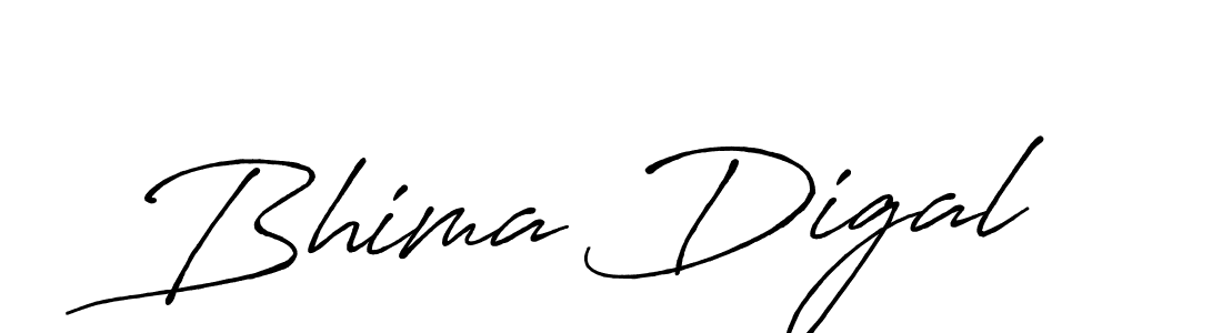 Make a beautiful signature design for name Bhima Digal. With this signature (Antro_Vectra_Bolder) style, you can create a handwritten signature for free. Bhima Digal signature style 7 images and pictures png