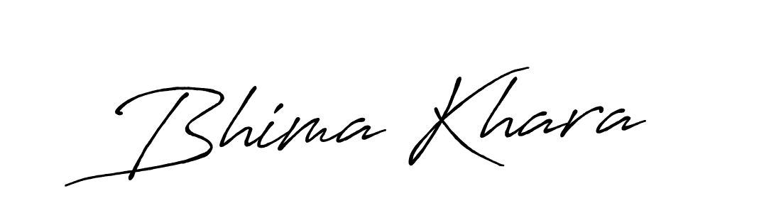 You should practise on your own different ways (Antro_Vectra_Bolder) to write your name (Bhima Khara) in signature. don't let someone else do it for you. Bhima Khara signature style 7 images and pictures png