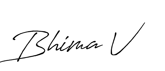 Also You can easily find your signature by using the search form. We will create Bhima V name handwritten signature images for you free of cost using Antro_Vectra_Bolder sign style. Bhima V signature style 7 images and pictures png