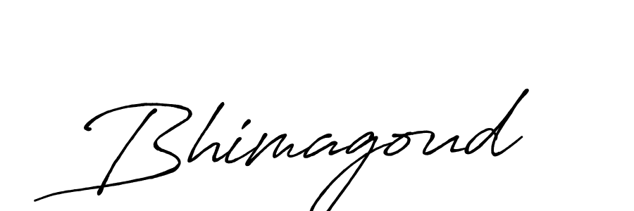 Use a signature maker to create a handwritten signature online. With this signature software, you can design (Antro_Vectra_Bolder) your own signature for name Bhimagoud. Bhimagoud signature style 7 images and pictures png
