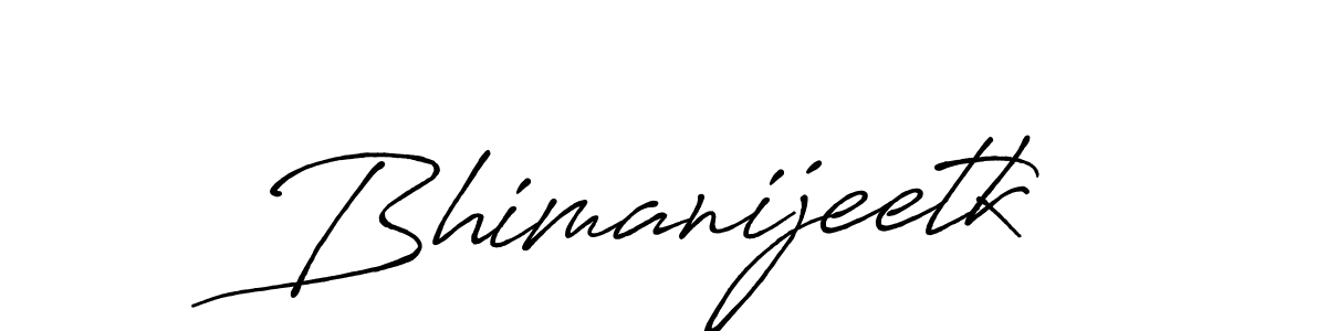 Antro_Vectra_Bolder is a professional signature style that is perfect for those who want to add a touch of class to their signature. It is also a great choice for those who want to make their signature more unique. Get Bhimanijeetk name to fancy signature for free. Bhimanijeetk signature style 7 images and pictures png