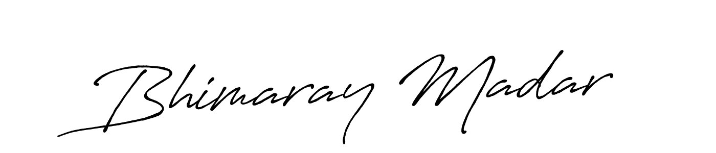 Antro_Vectra_Bolder is a professional signature style that is perfect for those who want to add a touch of class to their signature. It is also a great choice for those who want to make their signature more unique. Get Bhimaray Madar name to fancy signature for free. Bhimaray Madar signature style 7 images and pictures png