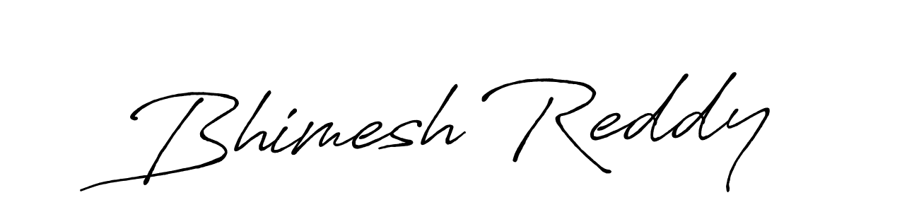 Bhimesh Reddy stylish signature style. Best Handwritten Sign (Antro_Vectra_Bolder) for my name. Handwritten Signature Collection Ideas for my name Bhimesh Reddy. Bhimesh Reddy signature style 7 images and pictures png