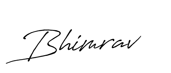 Bhimrav stylish signature style. Best Handwritten Sign (Antro_Vectra_Bolder) for my name. Handwritten Signature Collection Ideas for my name Bhimrav. Bhimrav signature style 7 images and pictures png