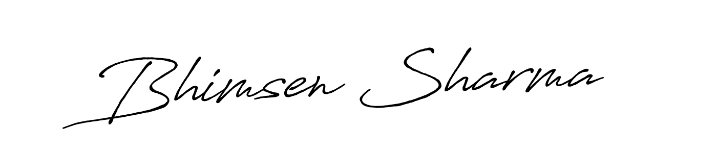 Once you've used our free online signature maker to create your best signature Antro_Vectra_Bolder style, it's time to enjoy all of the benefits that Bhimsen Sharma name signing documents. Bhimsen Sharma signature style 7 images and pictures png