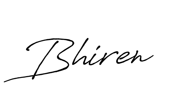 You should practise on your own different ways (Antro_Vectra_Bolder) to write your name (Bhiren) in signature. don't let someone else do it for you. Bhiren signature style 7 images and pictures png