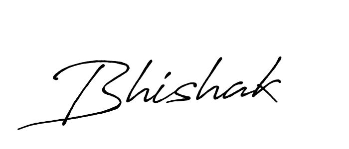 Bhishak stylish signature style. Best Handwritten Sign (Antro_Vectra_Bolder) for my name. Handwritten Signature Collection Ideas for my name Bhishak. Bhishak signature style 7 images and pictures png