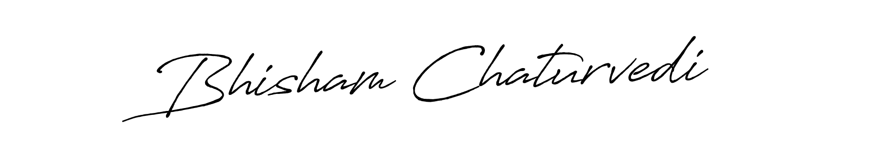 Antro_Vectra_Bolder is a professional signature style that is perfect for those who want to add a touch of class to their signature. It is also a great choice for those who want to make their signature more unique. Get Bhisham Chaturvedi name to fancy signature for free. Bhisham Chaturvedi signature style 7 images and pictures png