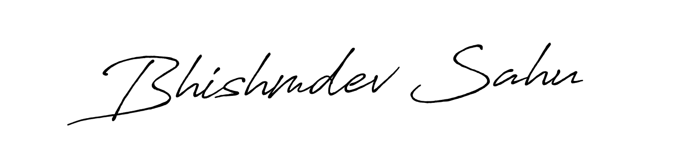 You should practise on your own different ways (Antro_Vectra_Bolder) to write your name (Bhishmdev Sahu) in signature. don't let someone else do it for you. Bhishmdev Sahu signature style 7 images and pictures png