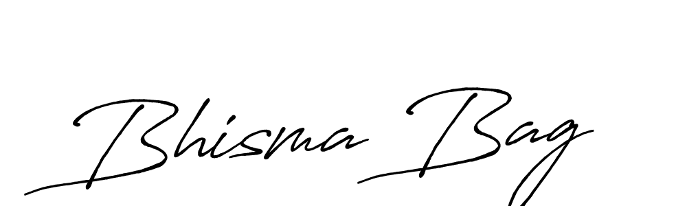 Make a beautiful signature design for name Bhisma Bag. With this signature (Antro_Vectra_Bolder) style, you can create a handwritten signature for free. Bhisma Bag signature style 7 images and pictures png