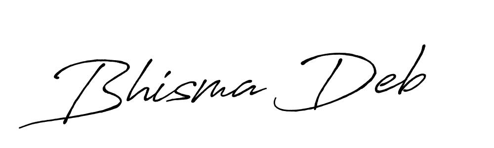 Bhisma Deb stylish signature style. Best Handwritten Sign (Antro_Vectra_Bolder) for my name. Handwritten Signature Collection Ideas for my name Bhisma Deb. Bhisma Deb signature style 7 images and pictures png