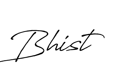 Create a beautiful signature design for name Bhist. With this signature (Antro_Vectra_Bolder) fonts, you can make a handwritten signature for free. Bhist signature style 7 images and pictures png