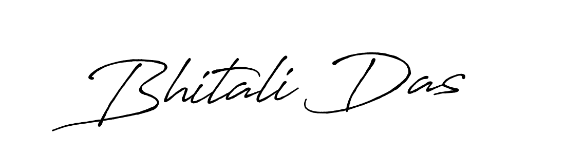 Create a beautiful signature design for name Bhitali Das. With this signature (Antro_Vectra_Bolder) fonts, you can make a handwritten signature for free. Bhitali Das signature style 7 images and pictures png