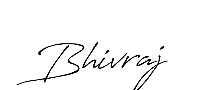 Use a signature maker to create a handwritten signature online. With this signature software, you can design (Antro_Vectra_Bolder) your own signature for name Bhivraj. Bhivraj signature style 7 images and pictures png