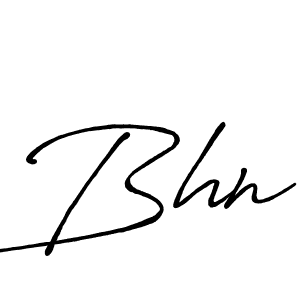 How to make Bhn signature? Antro_Vectra_Bolder is a professional autograph style. Create handwritten signature for Bhn name. Bhn signature style 7 images and pictures png