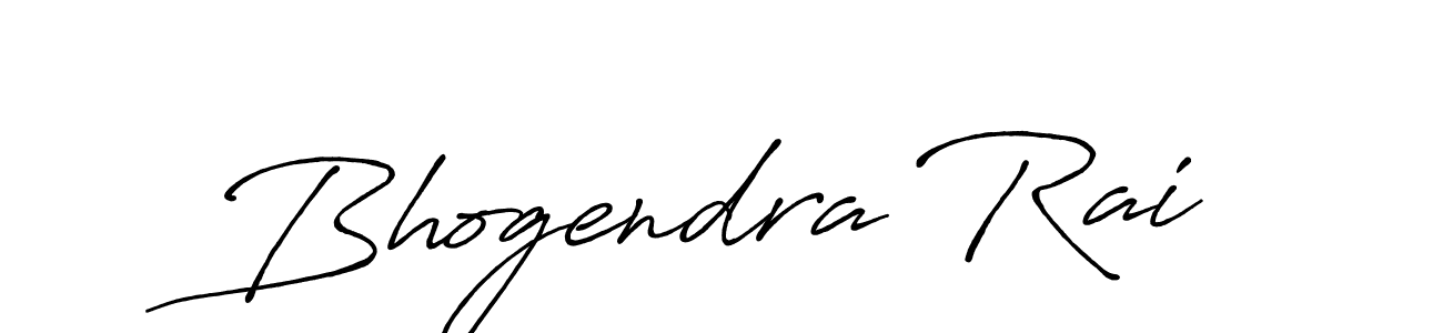 Create a beautiful signature design for name Bhogendra Rai. With this signature (Antro_Vectra_Bolder) fonts, you can make a handwritten signature for free. Bhogendra Rai signature style 7 images and pictures png