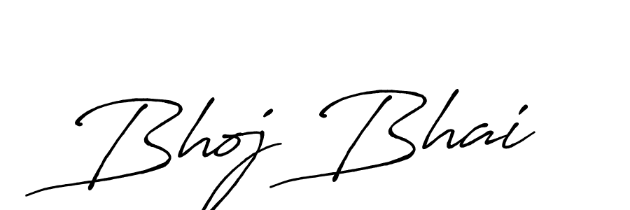 Create a beautiful signature design for name Bhoj Bhai. With this signature (Antro_Vectra_Bolder) fonts, you can make a handwritten signature for free. Bhoj Bhai signature style 7 images and pictures png