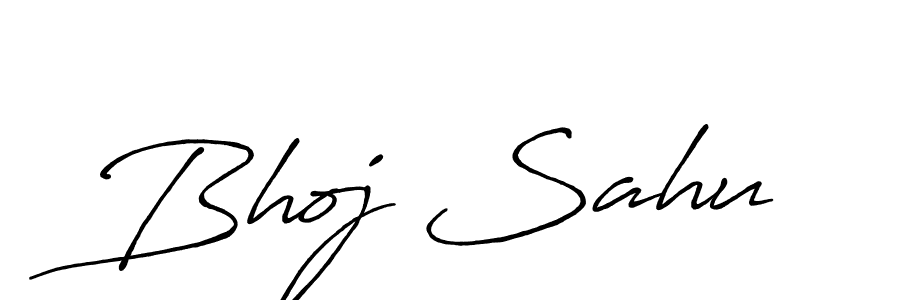 How to make Bhoj Sahu signature? Antro_Vectra_Bolder is a professional autograph style. Create handwritten signature for Bhoj Sahu name. Bhoj Sahu signature style 7 images and pictures png