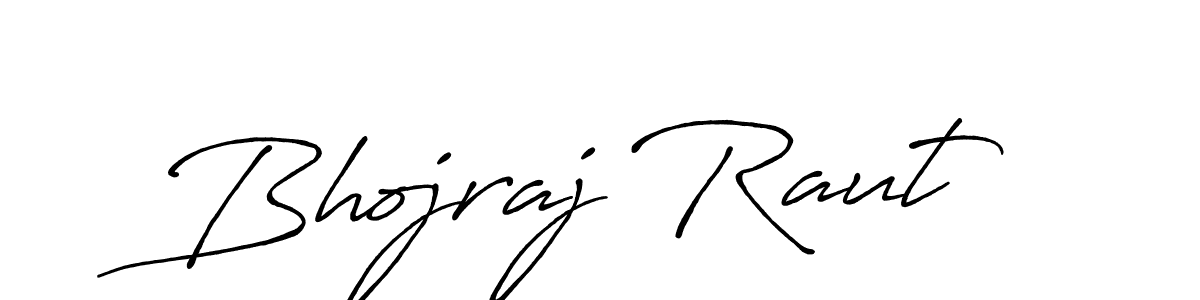 Make a beautiful signature design for name Bhojraj Raut. With this signature (Antro_Vectra_Bolder) style, you can create a handwritten signature for free. Bhojraj Raut signature style 7 images and pictures png