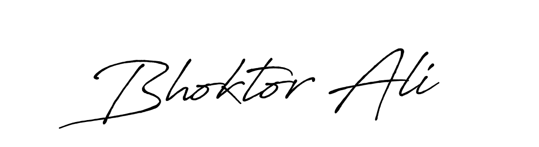 Also we have Bhoktor Ali name is the best signature style. Create professional handwritten signature collection using Antro_Vectra_Bolder autograph style. Bhoktor Ali signature style 7 images and pictures png