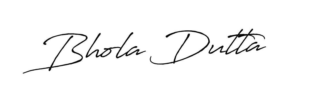 Make a beautiful signature design for name Bhola Dutta. With this signature (Antro_Vectra_Bolder) style, you can create a handwritten signature for free. Bhola Dutta signature style 7 images and pictures png