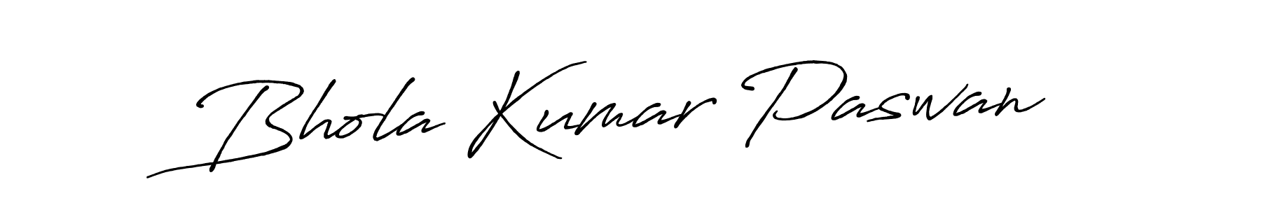 Bhola Kumar Paswan stylish signature style. Best Handwritten Sign (Antro_Vectra_Bolder) for my name. Handwritten Signature Collection Ideas for my name Bhola Kumar Paswan. Bhola Kumar Paswan signature style 7 images and pictures png