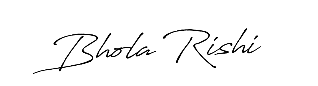 Use a signature maker to create a handwritten signature online. With this signature software, you can design (Antro_Vectra_Bolder) your own signature for name Bhola Rishi. Bhola Rishi signature style 7 images and pictures png