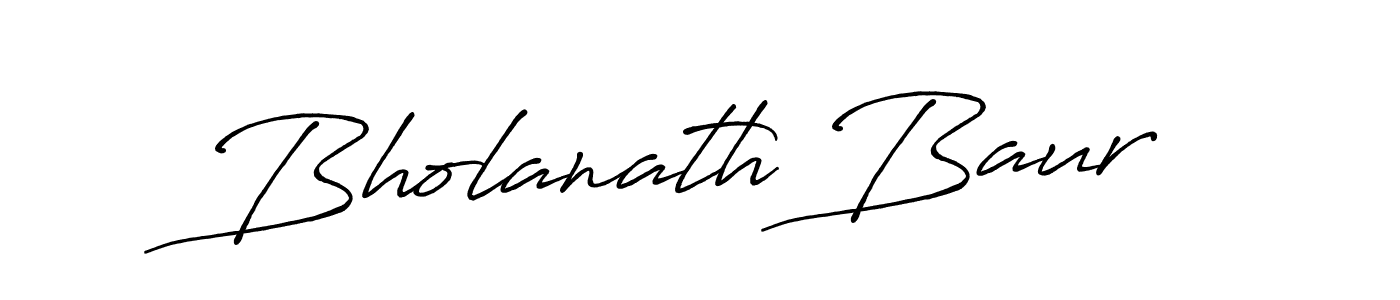 Design your own signature with our free online signature maker. With this signature software, you can create a handwritten (Antro_Vectra_Bolder) signature for name Bholanath Baur. Bholanath Baur signature style 7 images and pictures png