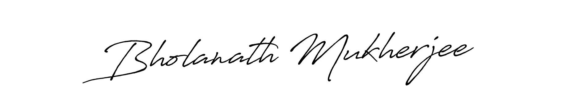 Also we have Bholanath Mukherjee name is the best signature style. Create professional handwritten signature collection using Antro_Vectra_Bolder autograph style. Bholanath Mukherjee signature style 7 images and pictures png