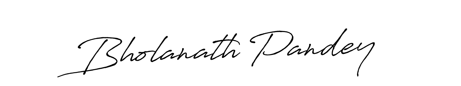 Make a beautiful signature design for name Bholanath Pandey. With this signature (Antro_Vectra_Bolder) style, you can create a handwritten signature for free. Bholanath Pandey signature style 7 images and pictures png