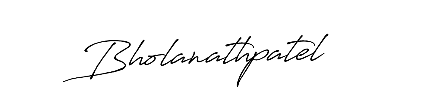How to Draw Bholanathpatel signature style? Antro_Vectra_Bolder is a latest design signature styles for name Bholanathpatel. Bholanathpatel signature style 7 images and pictures png