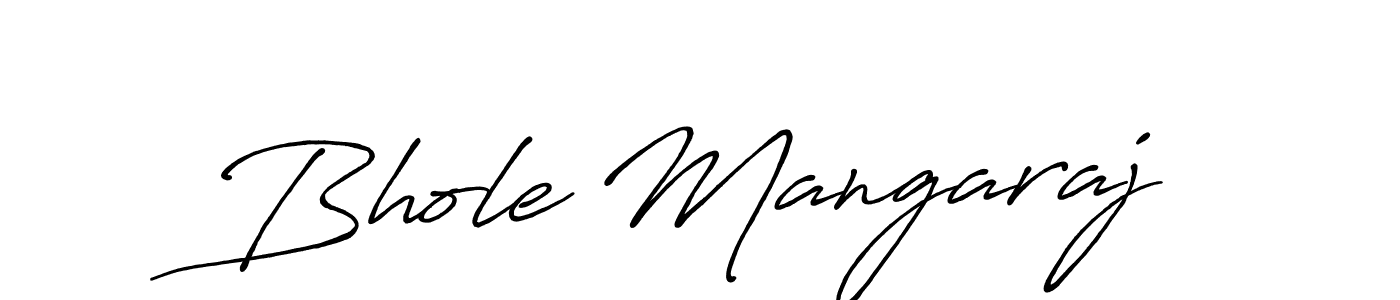 Bhole Mangaraj stylish signature style. Best Handwritten Sign (Antro_Vectra_Bolder) for my name. Handwritten Signature Collection Ideas for my name Bhole Mangaraj. Bhole Mangaraj signature style 7 images and pictures png