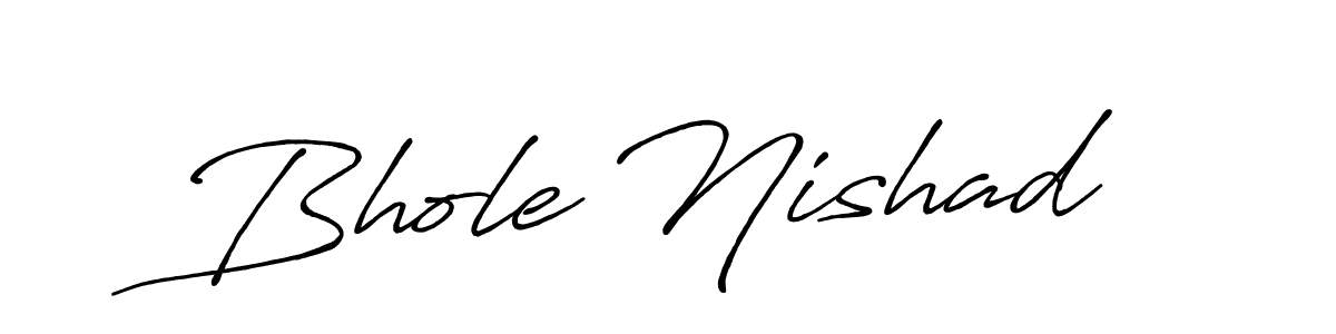 This is the best signature style for the Bhole Nishad name. Also you like these signature font (Antro_Vectra_Bolder). Mix name signature. Bhole Nishad signature style 7 images and pictures png