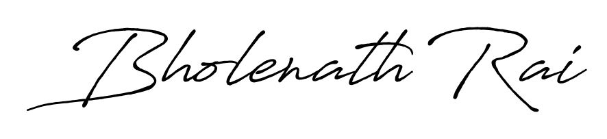Quickly download Bholenath Rai name signature in high-resolution PNG using Antro_Vectra_Bolder style. Ready to insert into PDFs and online applications. Bholenath Rai signature style 7 images and pictures png