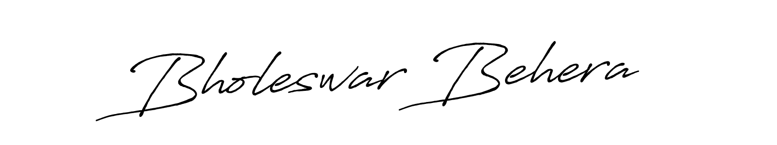 Design your own signature with our free online signature maker. With this signature software, you can create a handwritten (Antro_Vectra_Bolder) signature for name Bholeswar Behera. Bholeswar Behera signature style 7 images and pictures png