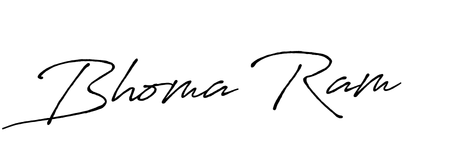 Make a beautiful signature design for name Bhoma Ram. With this signature (Antro_Vectra_Bolder) style, you can create a handwritten signature for free. Bhoma Ram signature style 7 images and pictures png